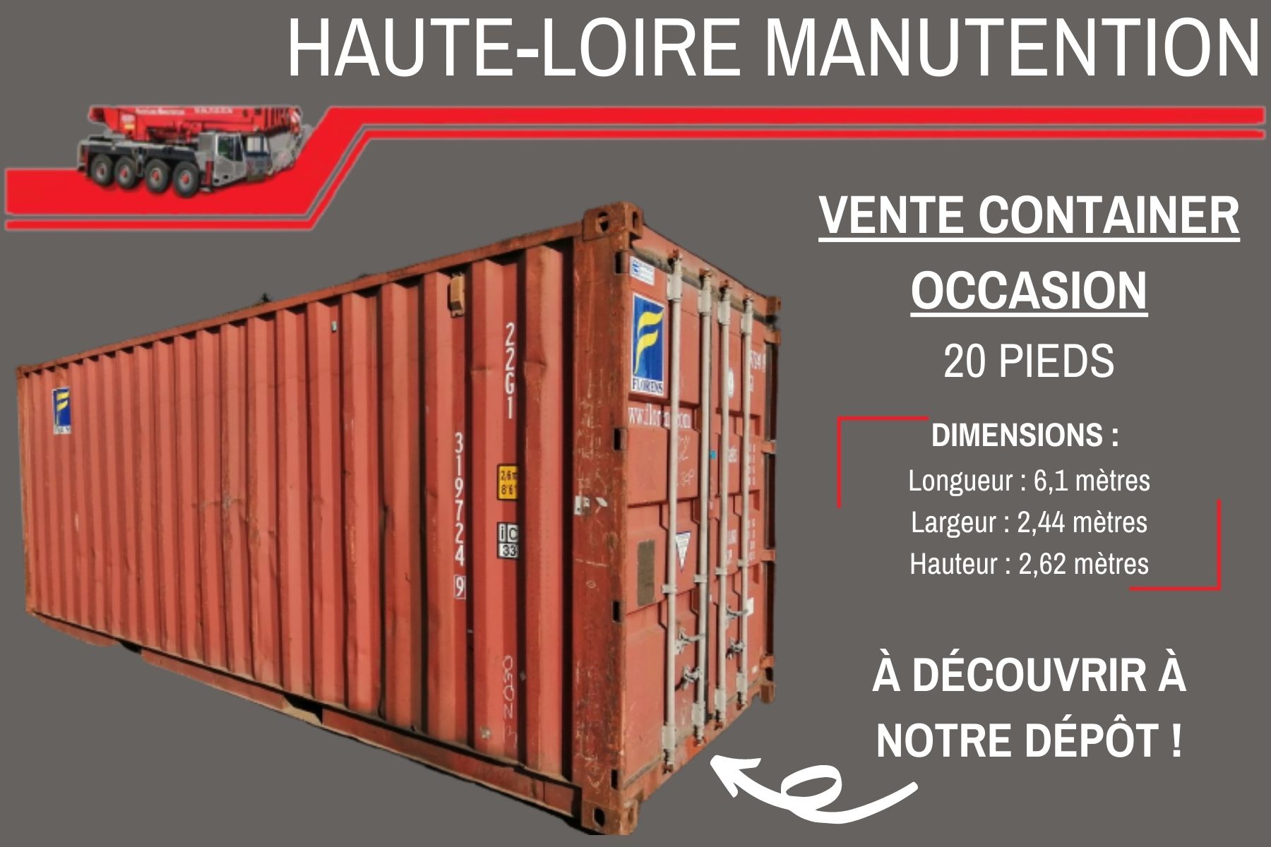 Vente ou location de containers de stockage !